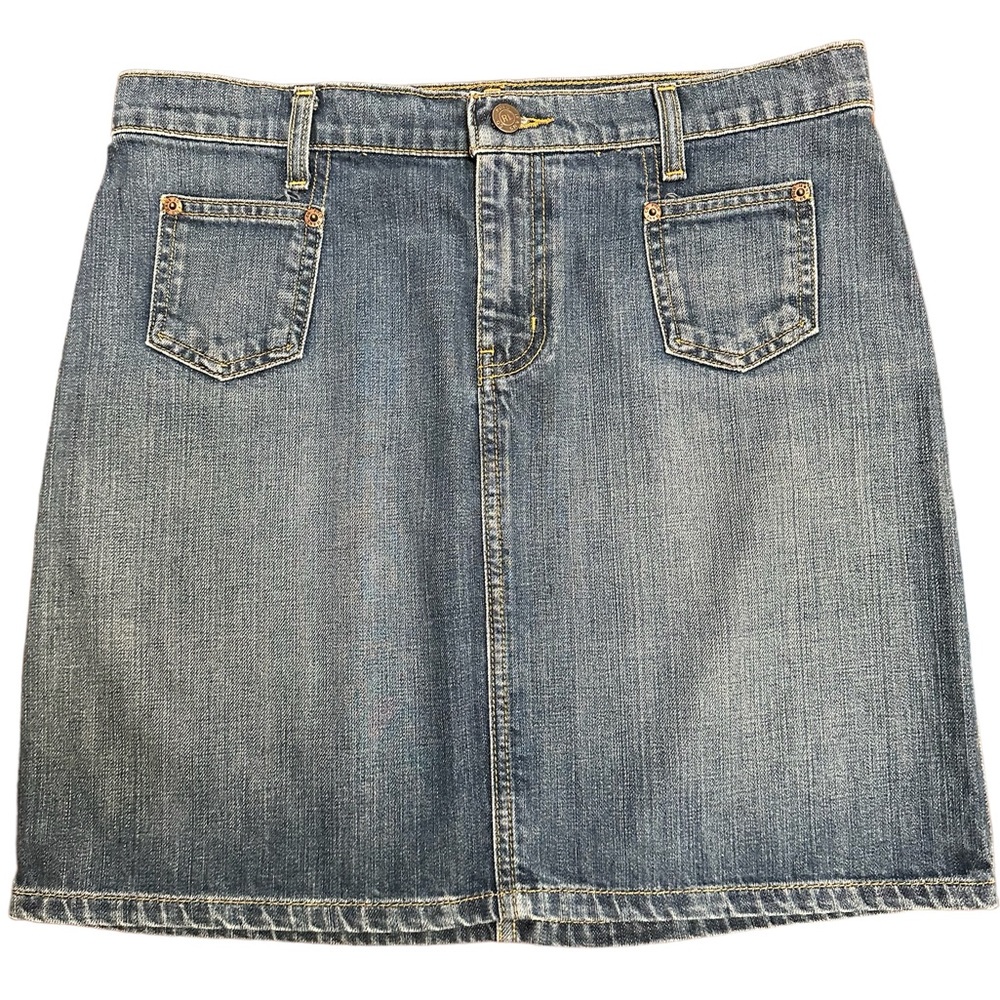 Super cute Polo Ralph Lauren 100% Cotton Denim TeenySkirt Size 8
